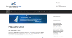 Desktop Screenshot of pozycjonowanietarnow.com